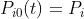 P_{i0}(t) = P_i
