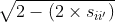 (2 - 2 * sii')^1/2