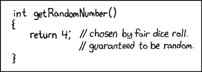 return 4; // chosen by fair dice roll, guaranteed to be random.