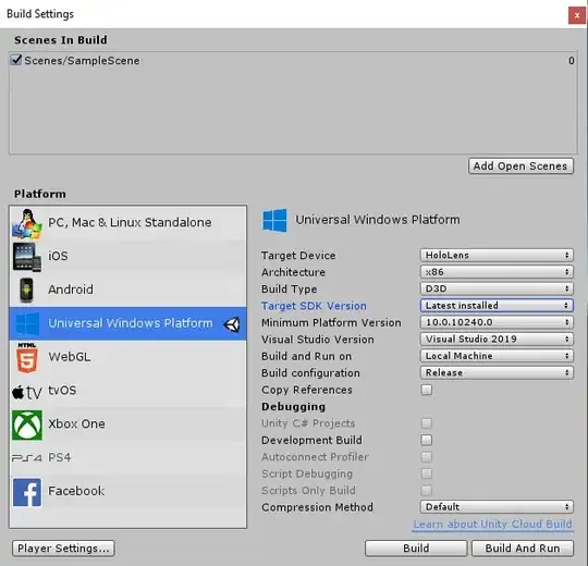 build settings