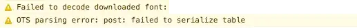 chrome errors