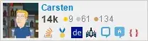 profile for Carsten on Stack Exchange, a network of free, community-driven Q&A sites