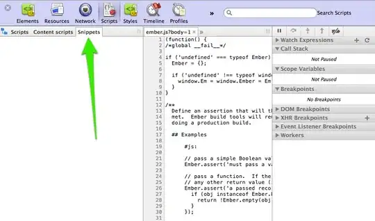 snippets tab