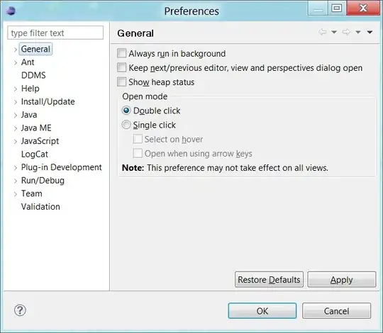 Eclipse preferences