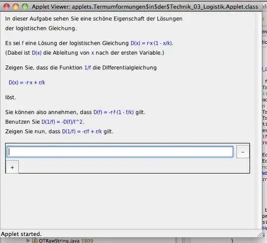 screenshot AppletViewer