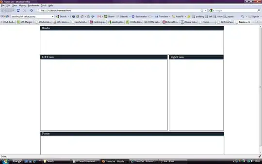 Error highlighted