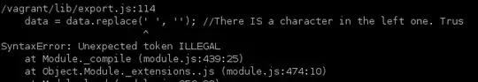 Exception thrown