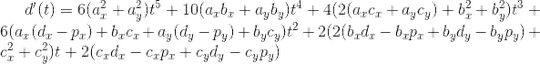 first derivative