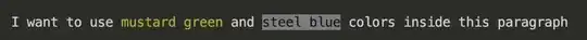 Examples of HSL color in terminal
