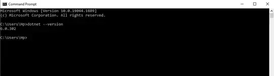Following is the screenshot of command executed