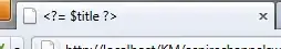 screenshot of error message