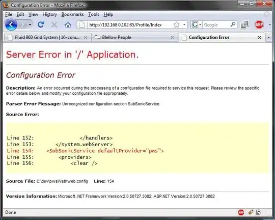 error message