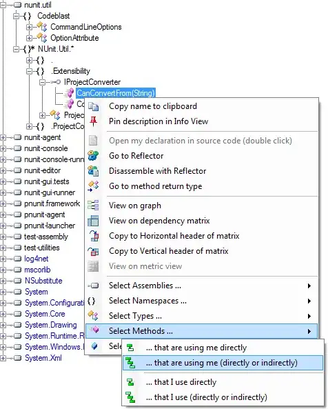 Select methods that use me directly or indirectly