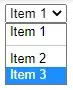 Separator inside HTML select list